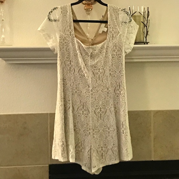 Forever 21 Pants - Forever 21 lace back lace up romper
